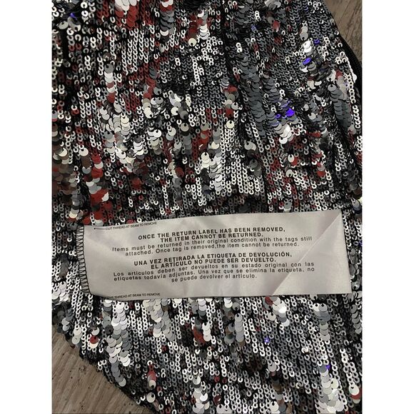 Dress the Population Revolve Karla Silver Sequin Mermaid Maxi Women’s Formal Dre - Picture 6 of 9